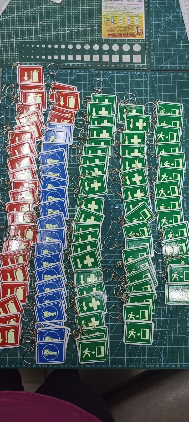 Llaveros y señalización